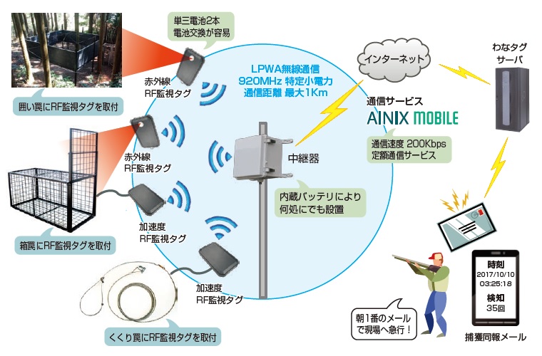 わなタグ　システム構成